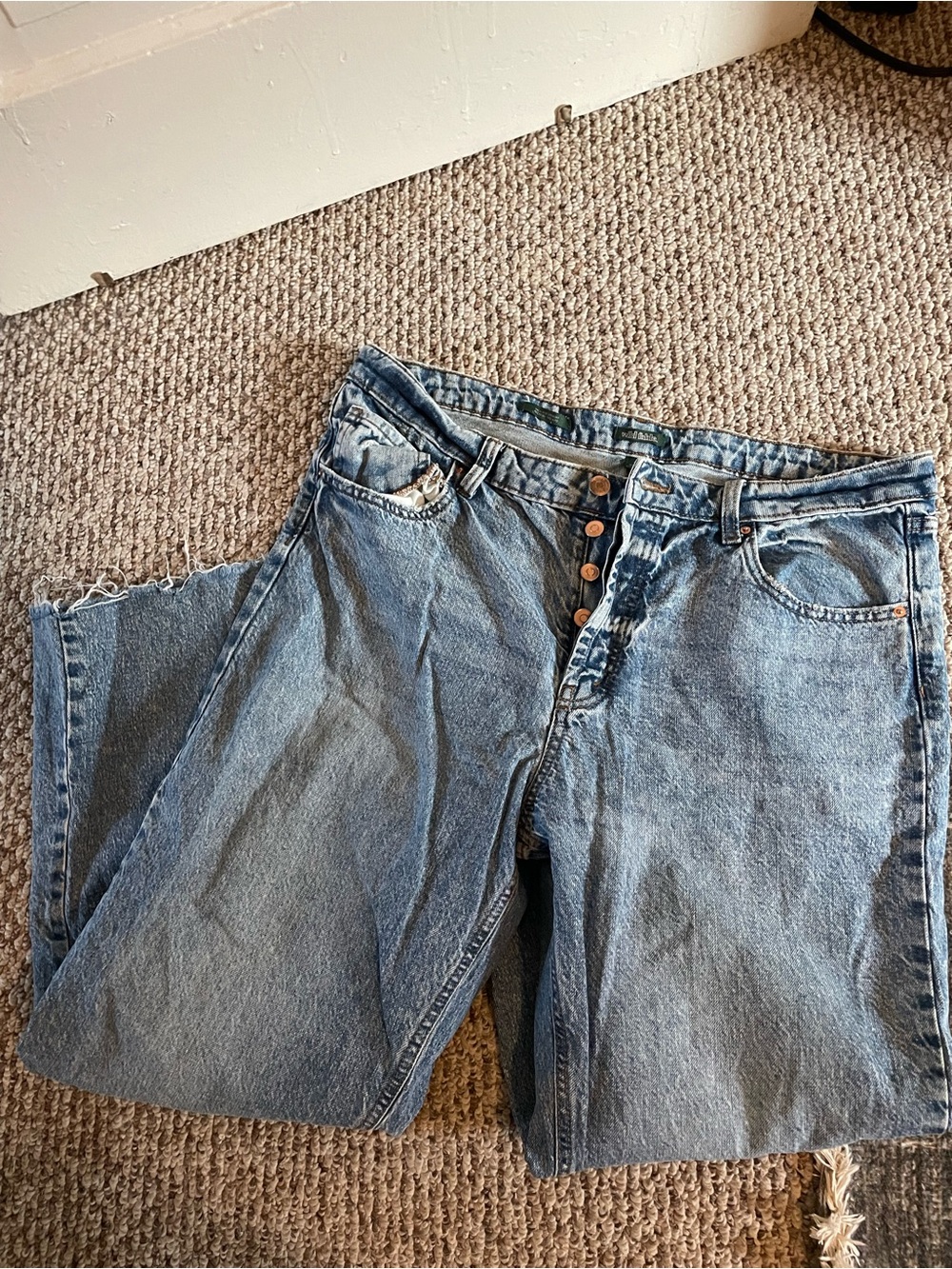 wild fable High-Rise Button-Fly Light Blue Jeans